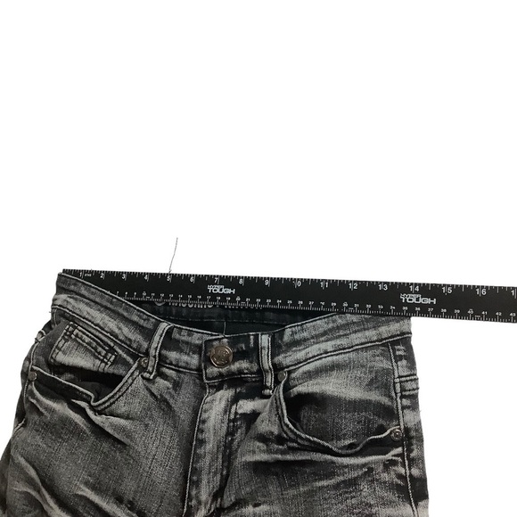 Argonaut Nation Sz 30W 30L Slim Black Distressed - Picture 4 of 7